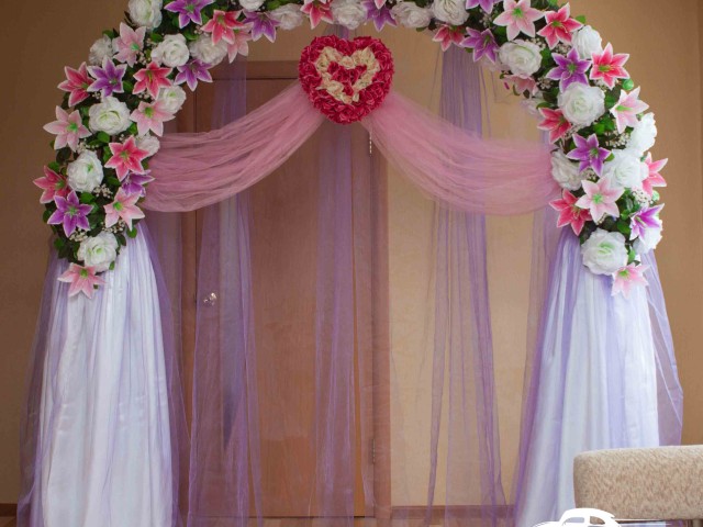 Аренда цветочной арки на свадьбу — Арлекин